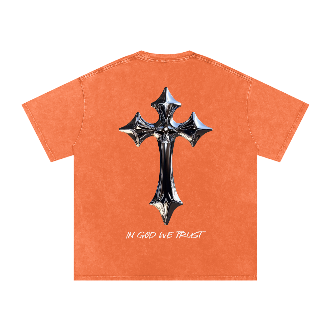 Snow Washed Oversized Cotton T-Shirt